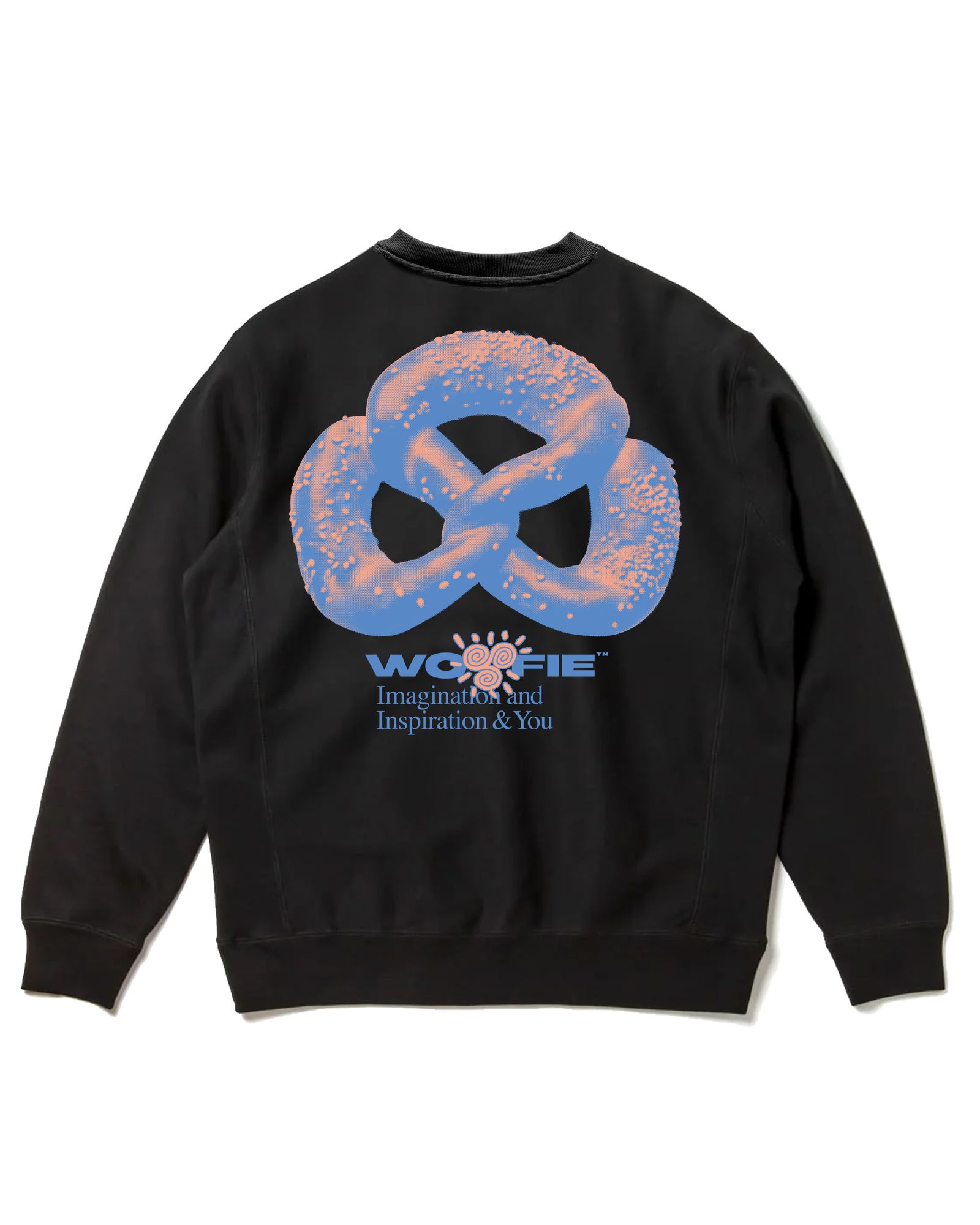 Woofie Pretzels Crew Black / スウェット