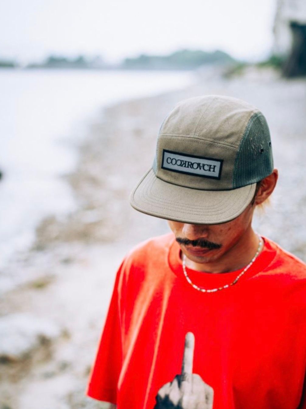 OG REFLECT - SIDE MESH CAP ( OLIVE ) / キャップ