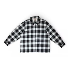 SHADOW PLAID ZIP SHIRTS JACKET ( BLACK ) / ジップジャケット