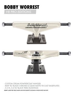 BOBBY WORREST PRO V8 - RAW W/BLACK CHROME/CLEAR MATTEW/BLACK 90DU BUSHINGS | 5.6 スタンダード HI | シルバー
