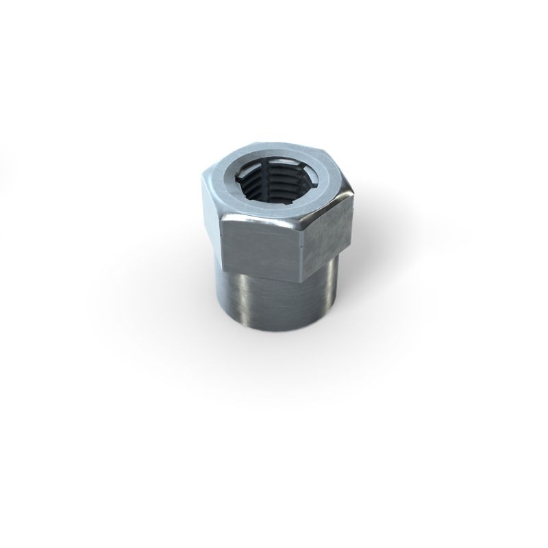 GENUINE PARTS AXLE RETHREADER | シルバー | アクセルナット (ねじ切り付き)