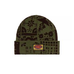 BRONZE 56K AZULEJO BEANIE OLIVE/BLACK / ビーニー ニット帽