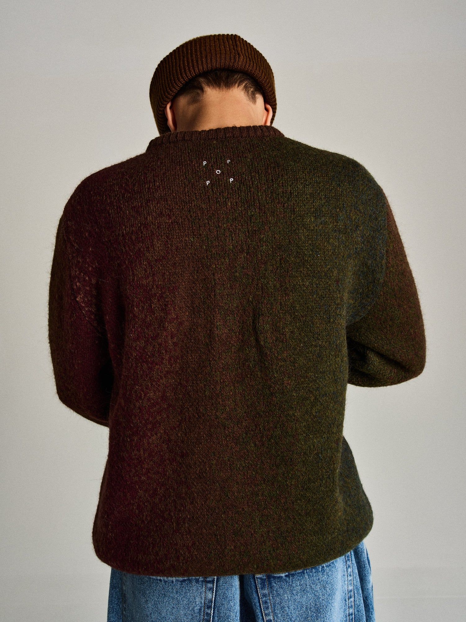 Pop Mohair Striped Knitted Crewneck Multicolour / セーター