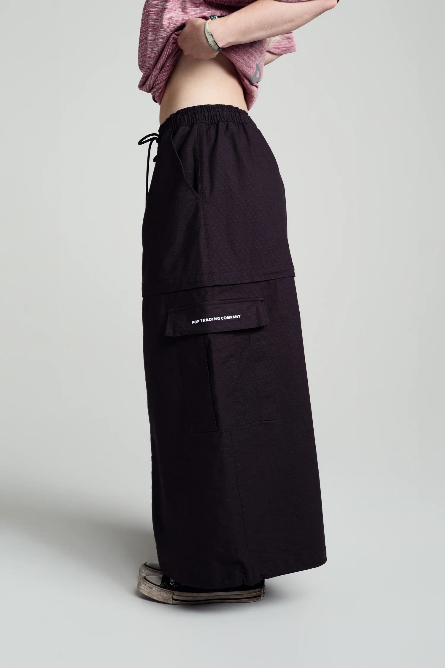 POP Sophie Zip Off Skirt Anthracite / ジップアップ スカート