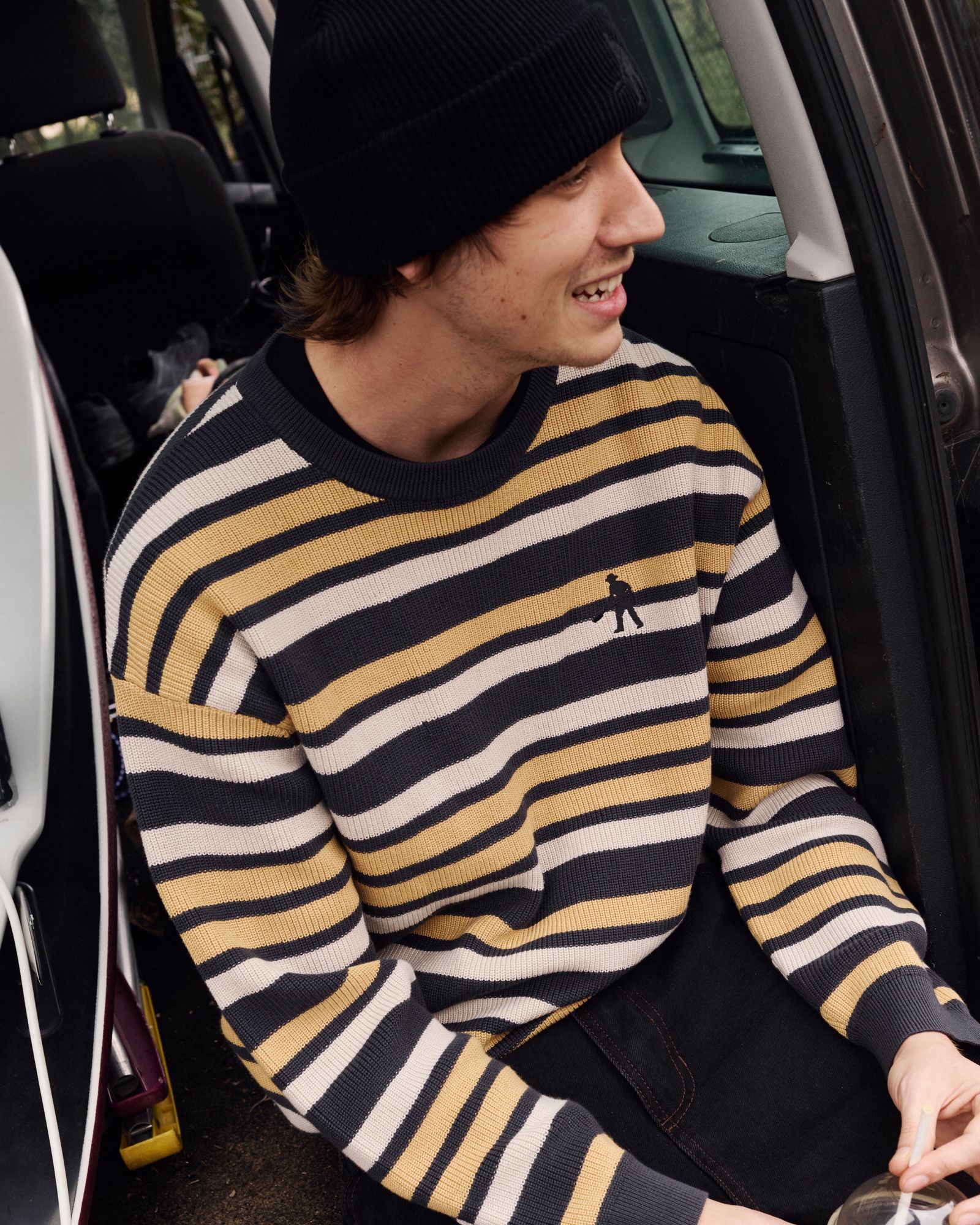 Solid Cotton Beanie R46 Black / ビーニー