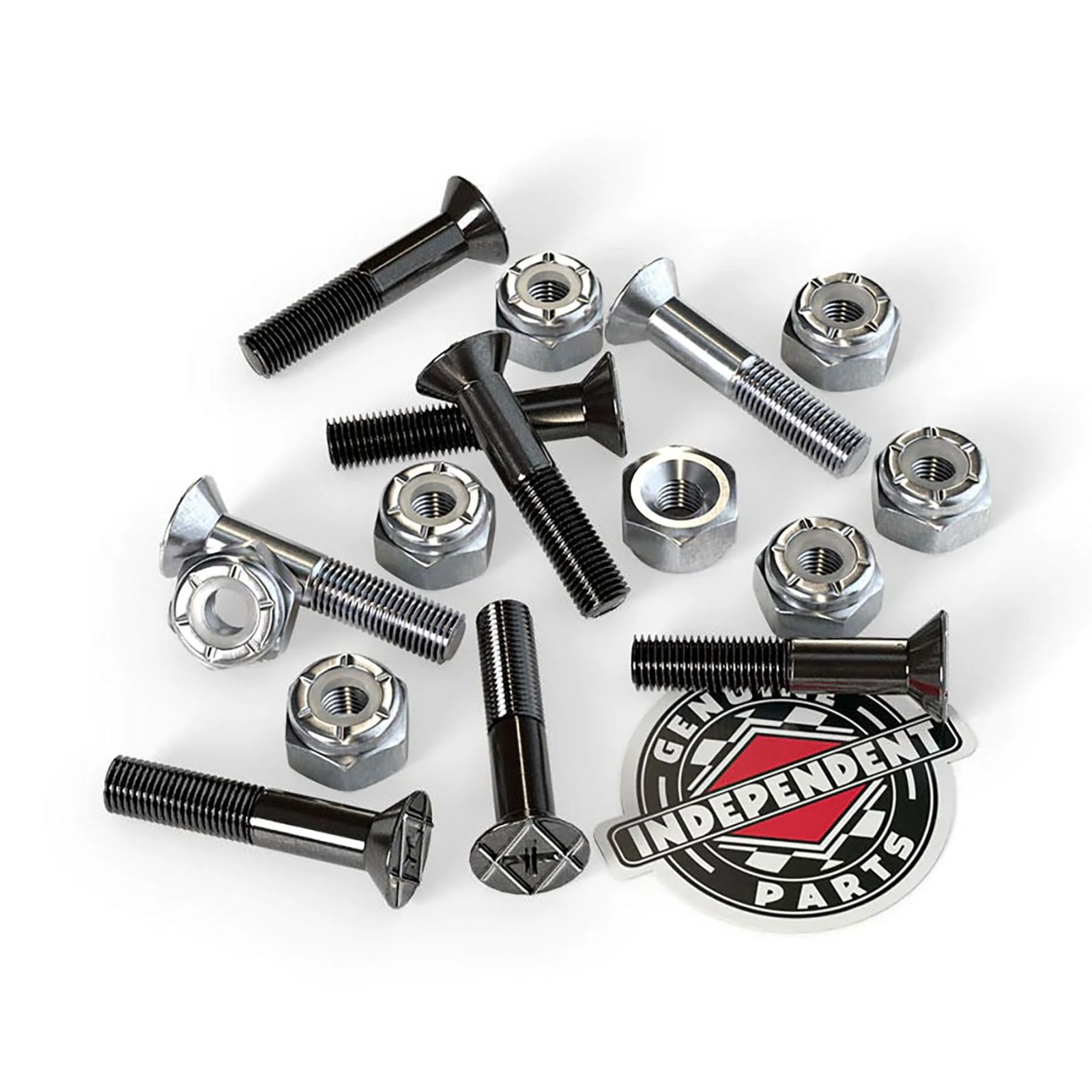 GENUINE PARTS 7/8" PHILLIPS HARDWARE BK/SLV | 7/8インチ プラス | ブラック/シルバー | ハードウェア (ナット+ボルト)