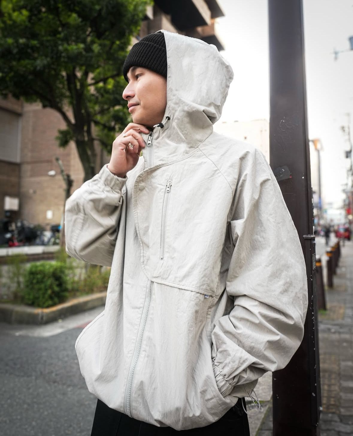 afterbase®︎ [TWIY] HOODED JACKET ( KHAKI ) / ジャケット