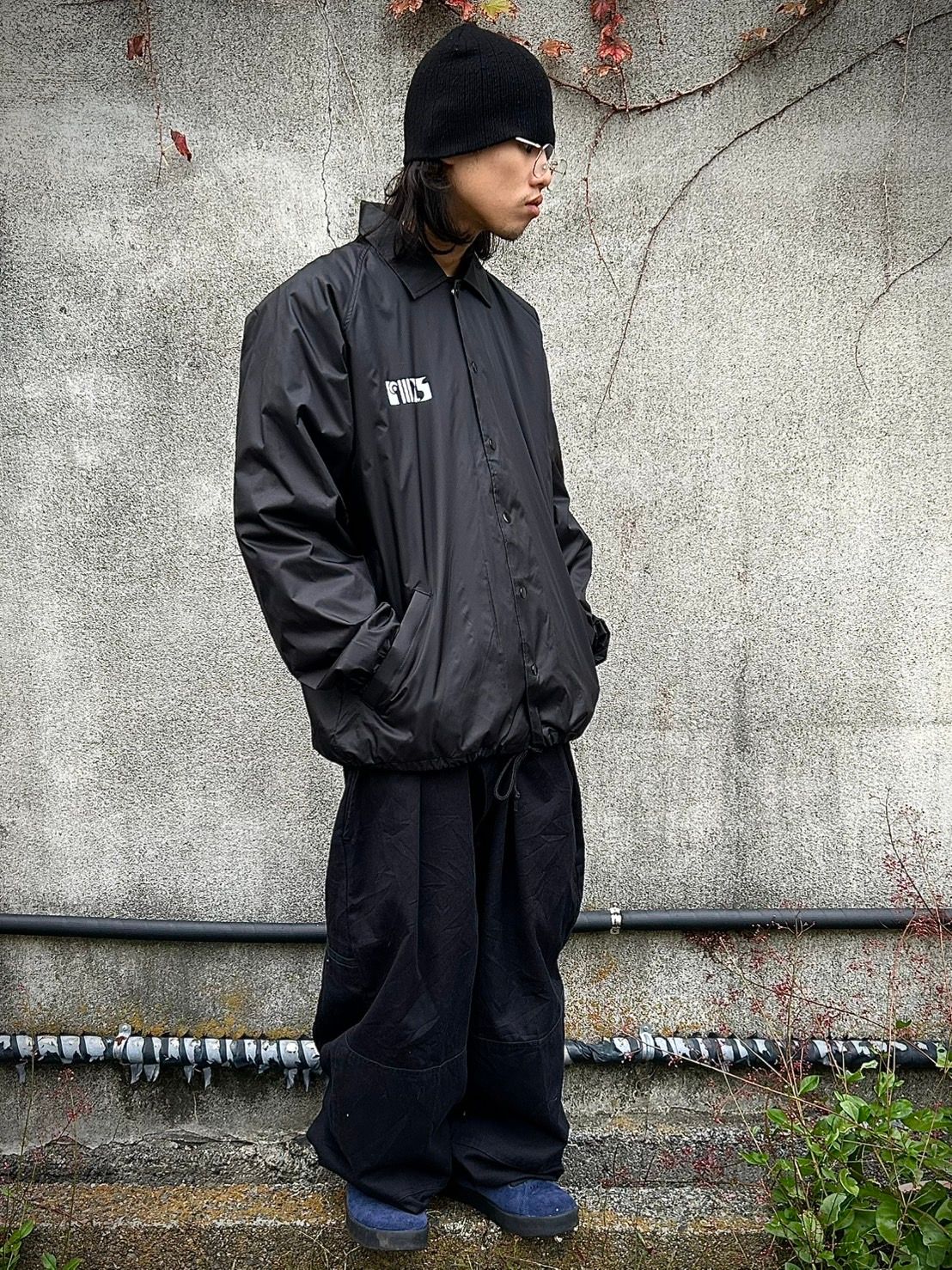 Kojiro & Ryosuke COACH Jaket BLACK / コーチジャケット