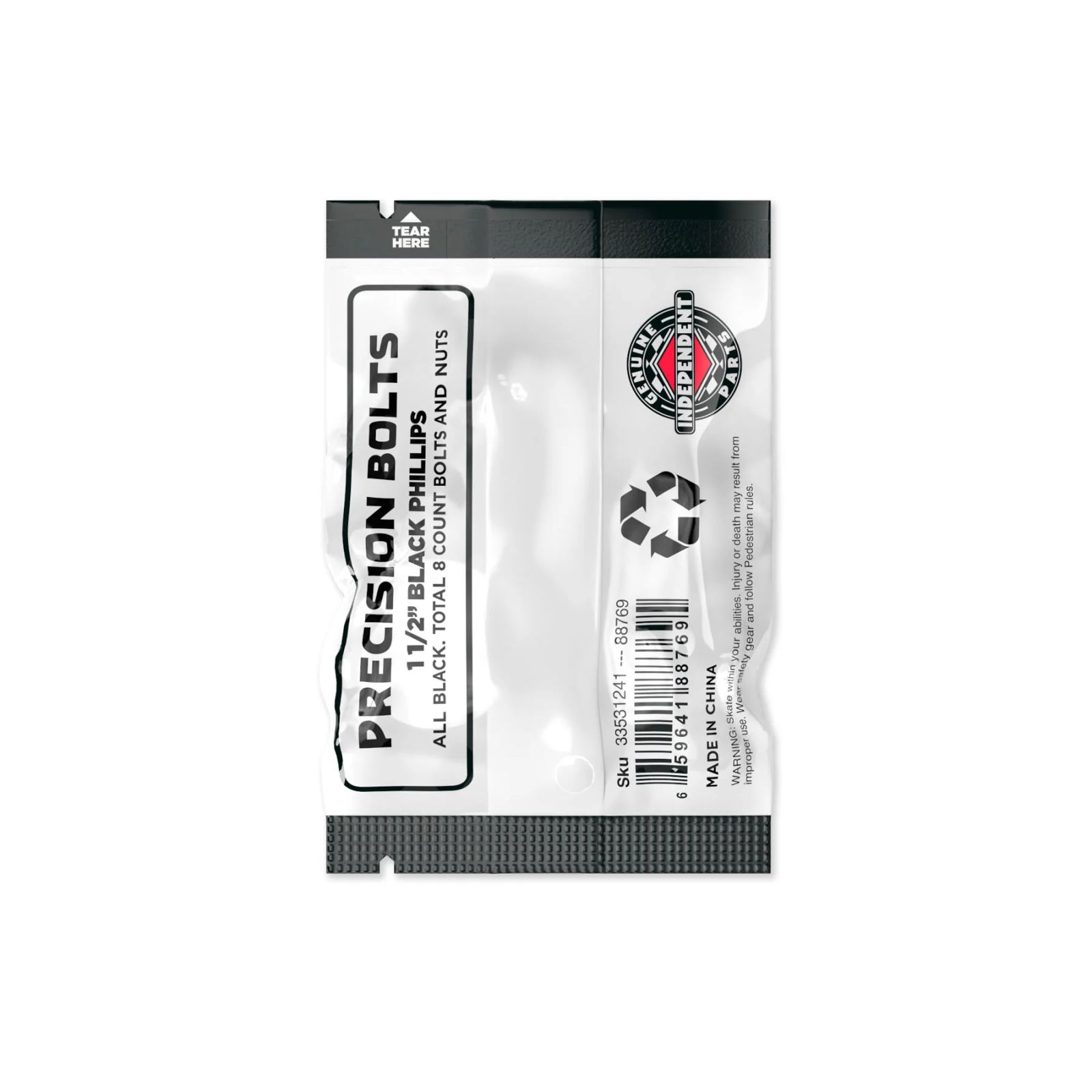 GENUINE PARTS 1.5" PHILLIPS HARDWARE BLK | 1.5インチ プラス | ブラック | ハードウェア (ナット+ボルト)
