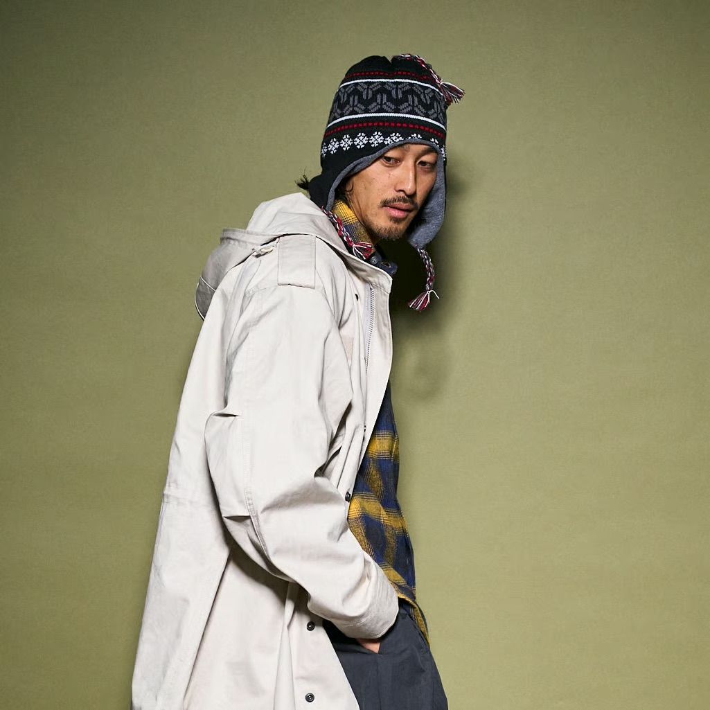 KAMON EARFLAP BEANIE BLACK / ビーニー