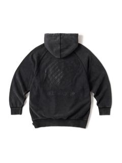 LOGO GARMENT DYE HOODIE - BLACK DYE / パーカー フーディー