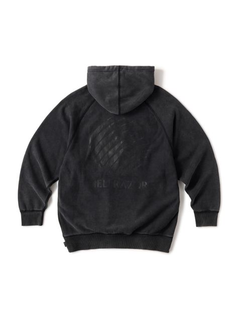 LOGO GARMENT DYE HOODIE - BLACK DYE / パーカー フーディー