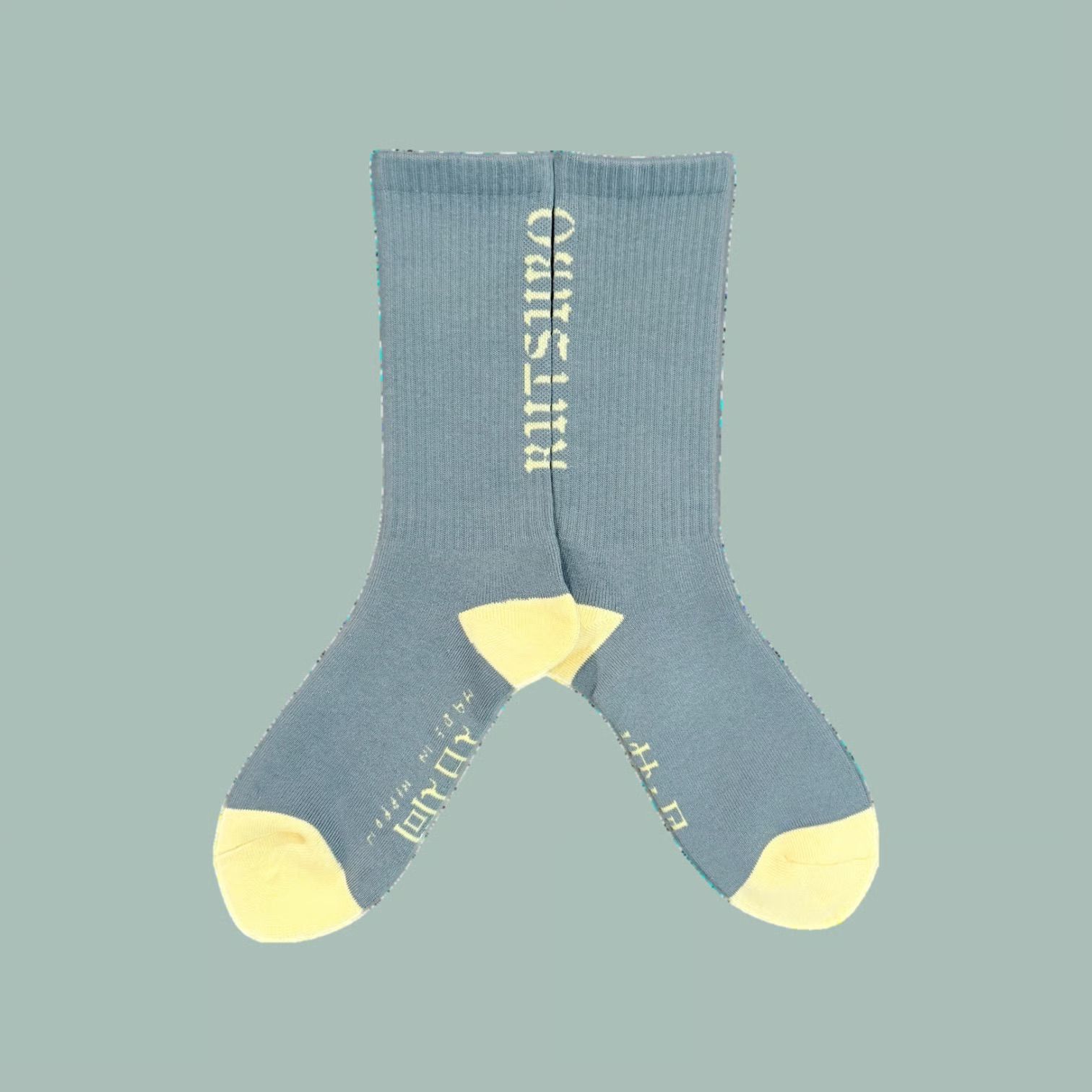 OG SOCKS SP26 ( DUSTY BLUE/YELLOW ) / ソックス