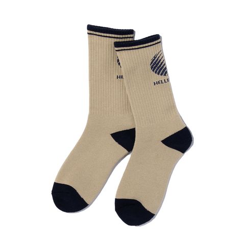 LOGO SOX ( BEIGE / NAVY ) / ソックス