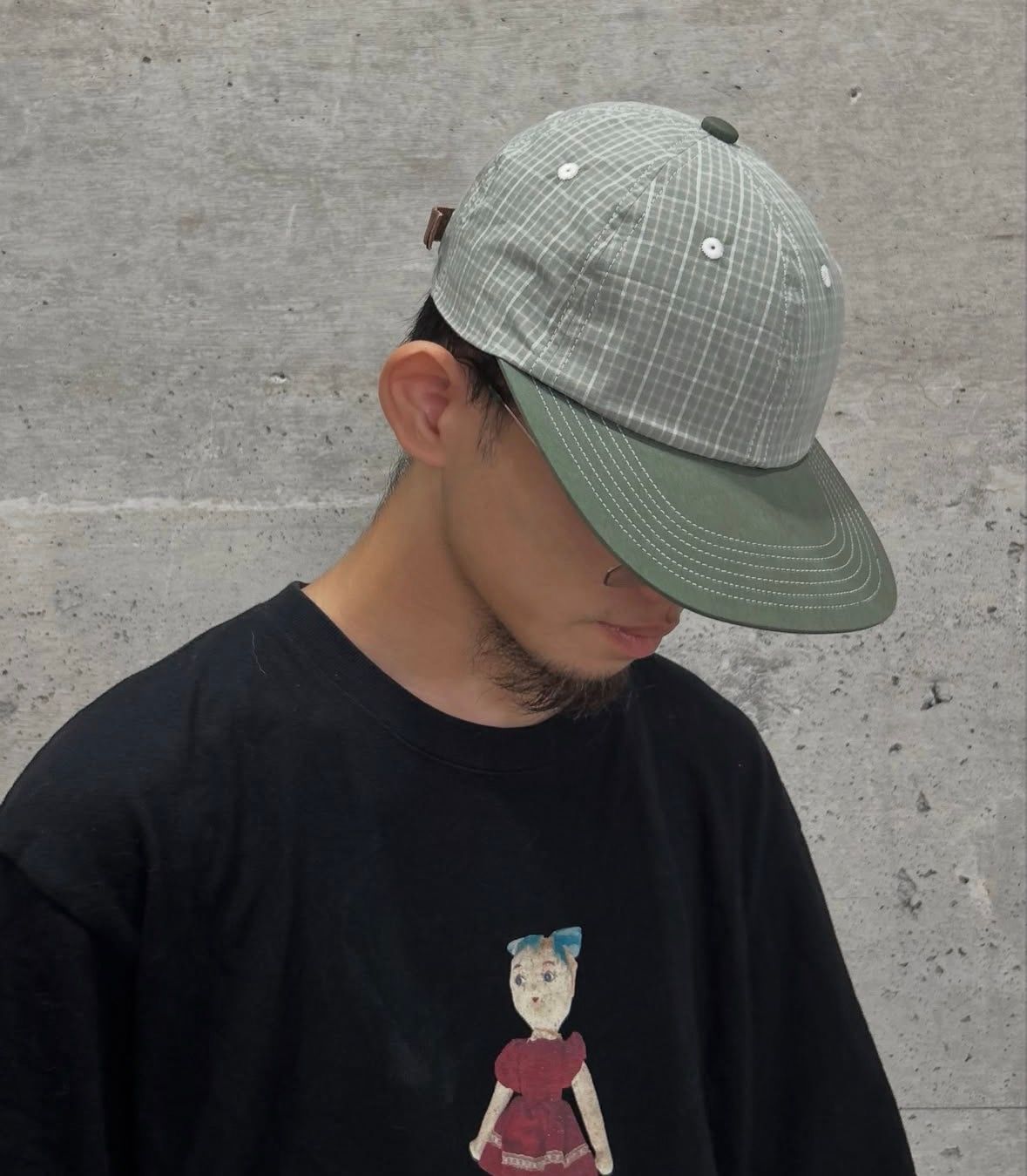 SAYHELLO Check Baseball Cap ( GREY CHECK ) / キャップ