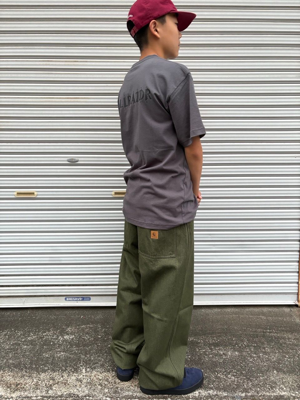 BAGGIE DENIM PANTS MOS GREEN / デニムパンツ