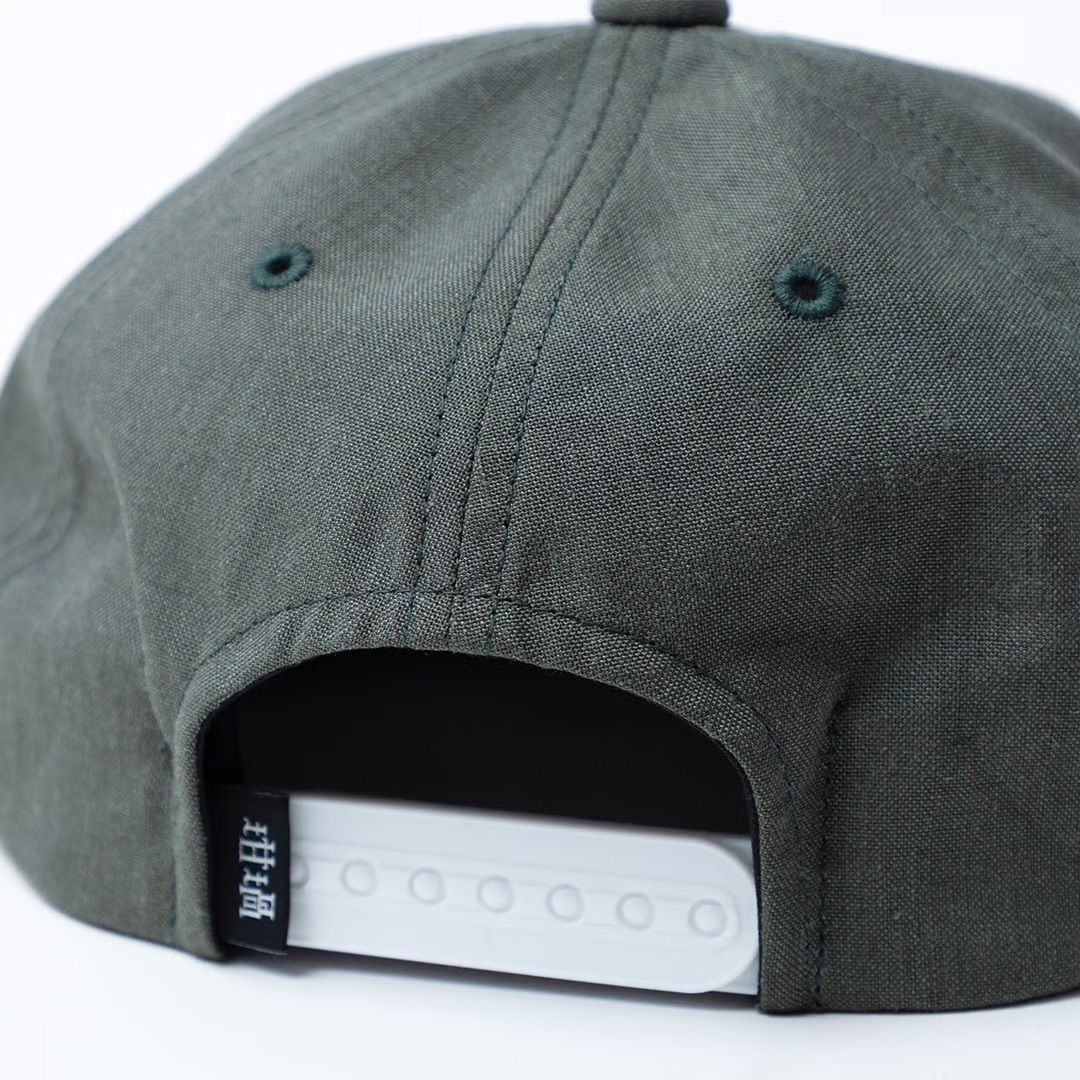 LINEN 6PANEL CAP / キャップ (ARMY)