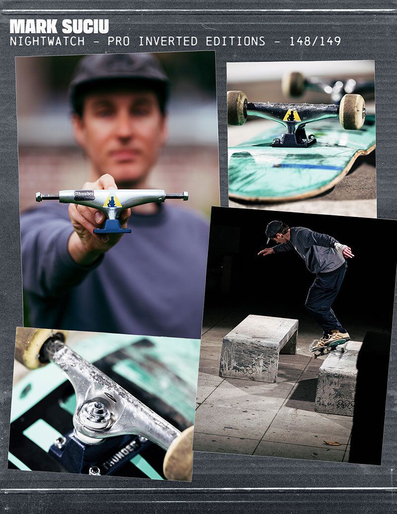 PRO TRUCKS MARK SUCIU "NIGHT WATCH"  INVERTED COLOR |148 スタンダード Hi | シルバー/ネイビー