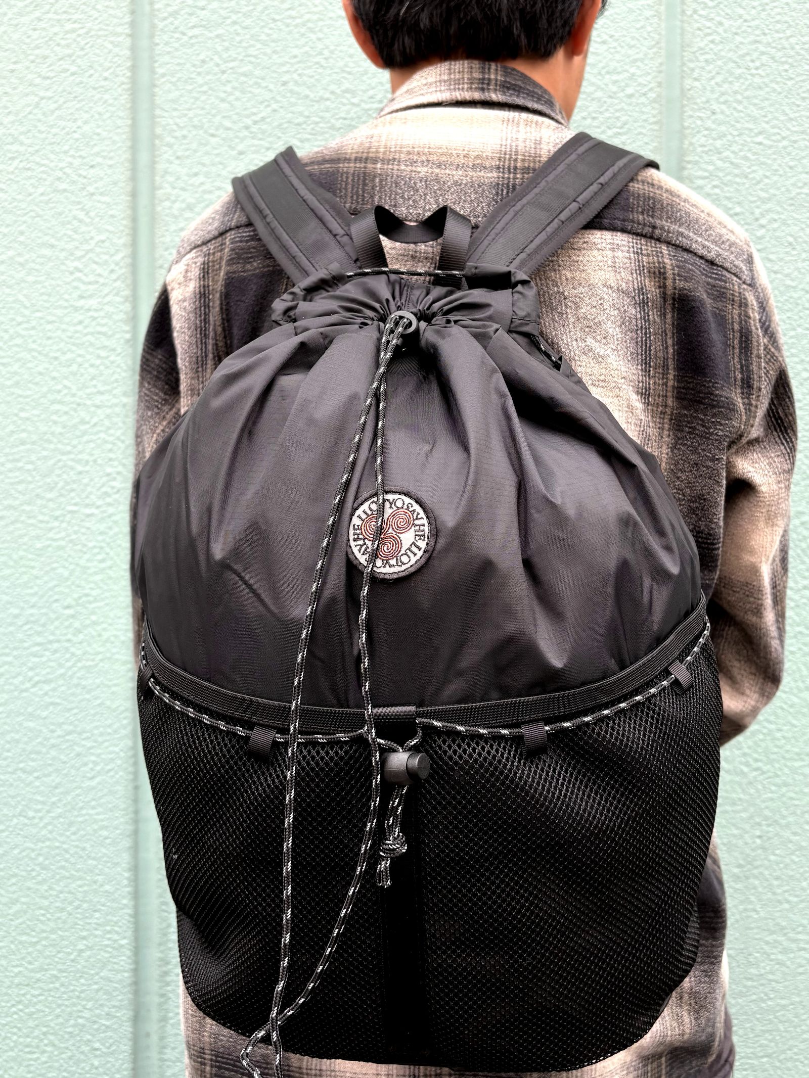 New Daylily Mesh Bag ( Black ) / リュック メッシュバック