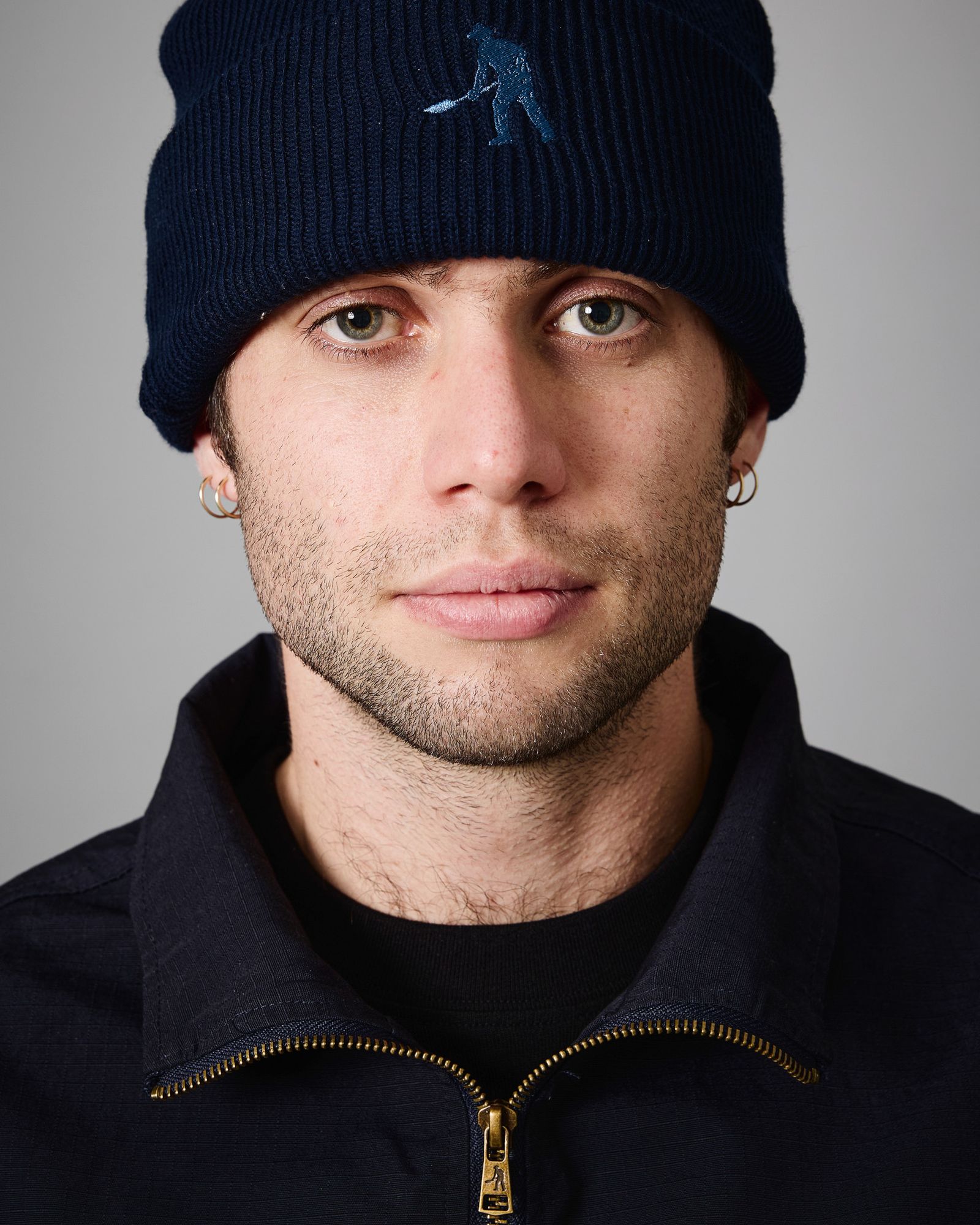 Solid Cotton Beanie R46 Navy / ビーニー