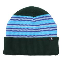 Striped Organic Knit Beanie Dark Jade / ビーニー