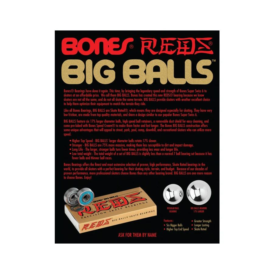 BIG BALLS™ REDS® SKATEBOARD BEARING | ベアリング