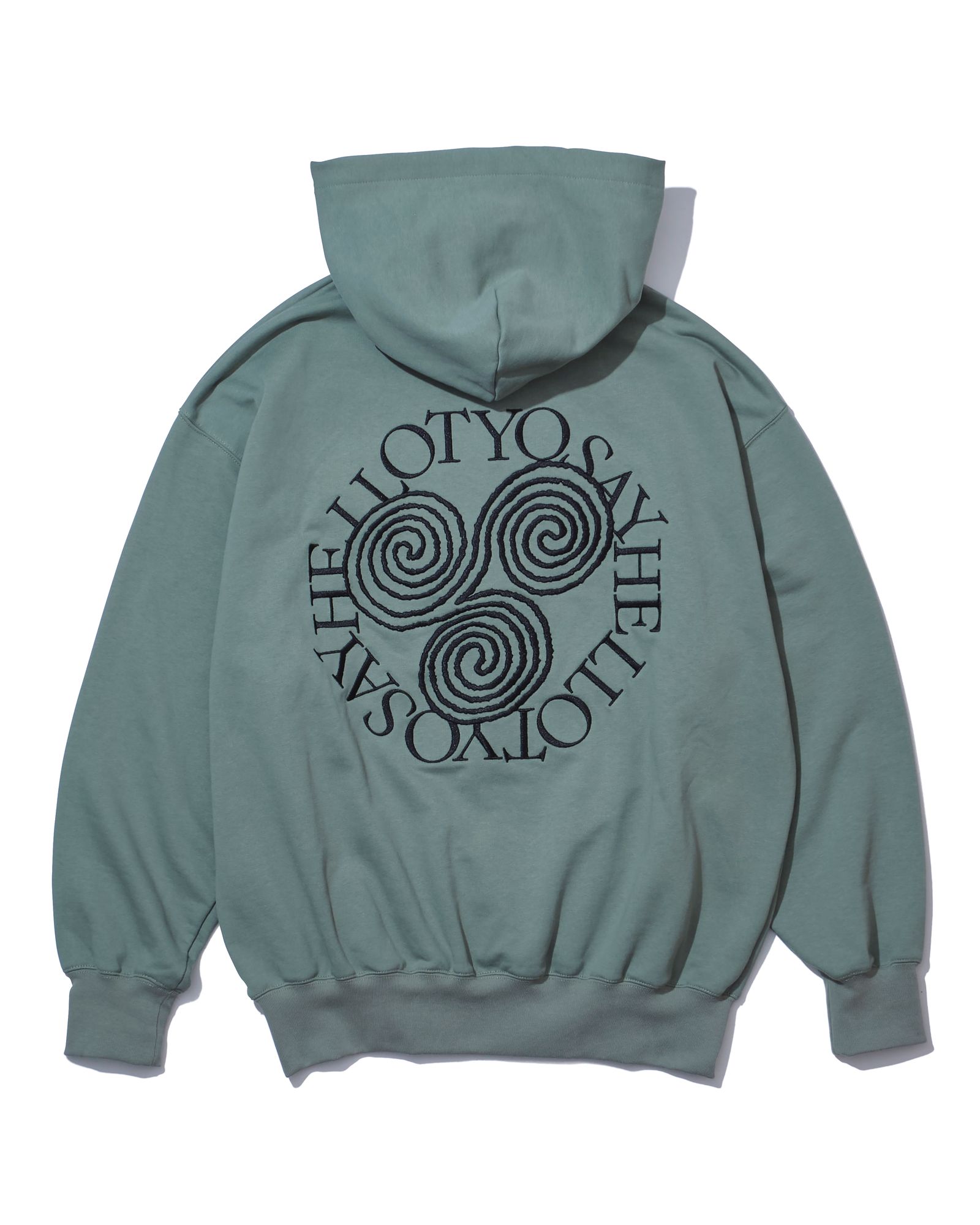 Slap Logo Harf Zip Hoddie Olive / パーカー