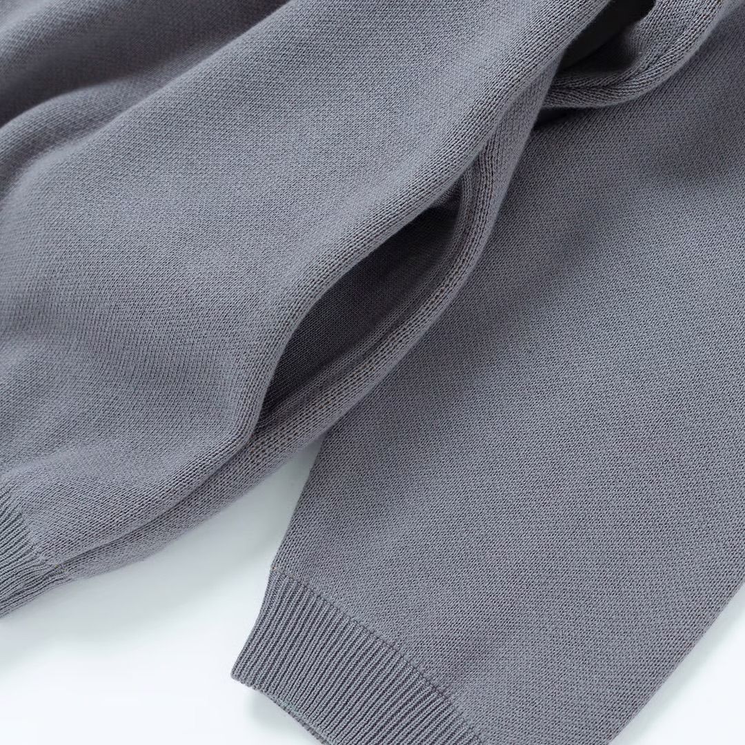 Daily Motifs Cotton Cardigan (RUTSUBO×yoshi47 ) / ニット カーディガン(Gray)