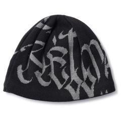 LETTER BEANIE - BLACK HELLRAZOR®︎ MOZYSKEY COLLECTION  / ビーニー ニット