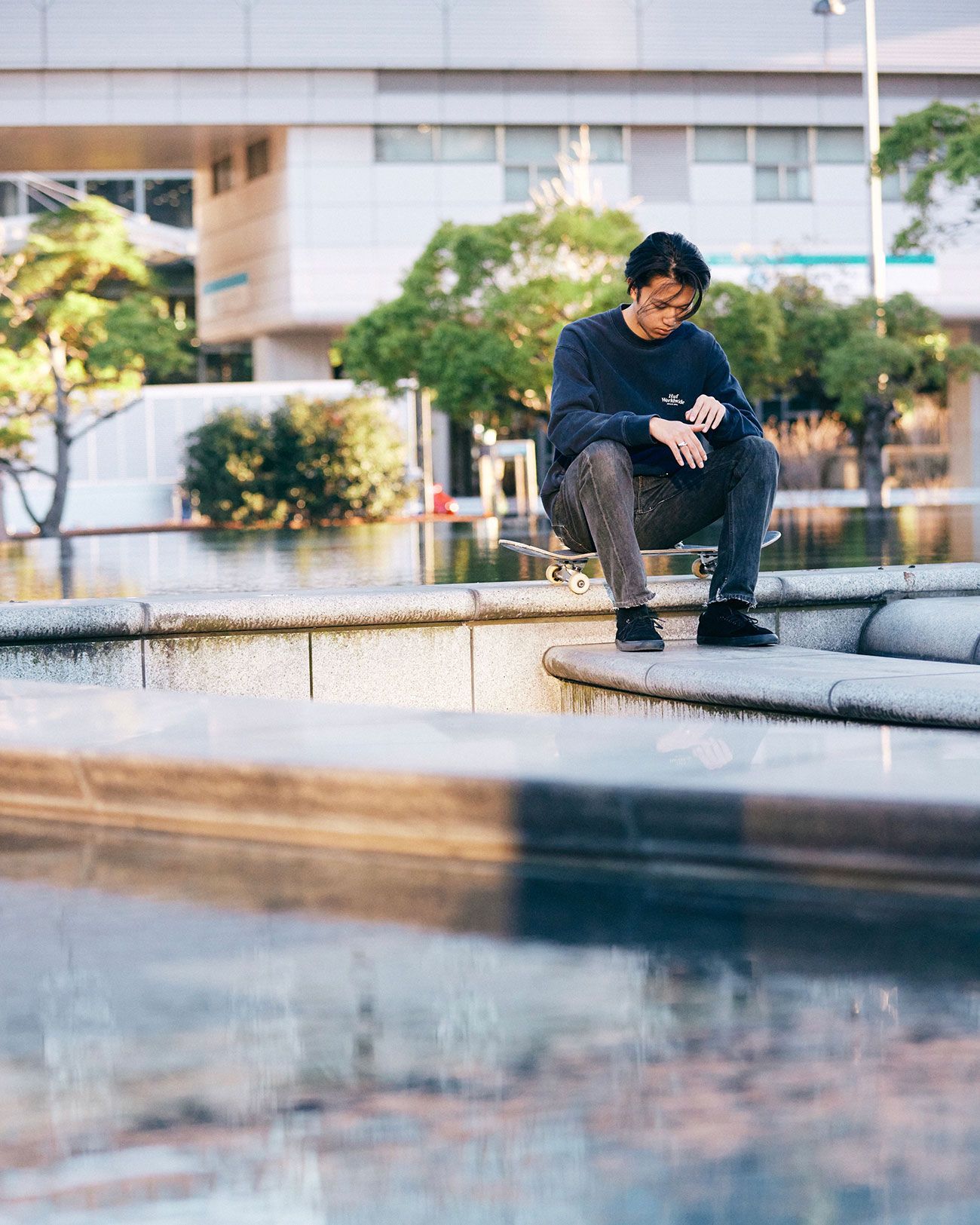 FILTER LEATHER BLACK / BLACK シューズ
