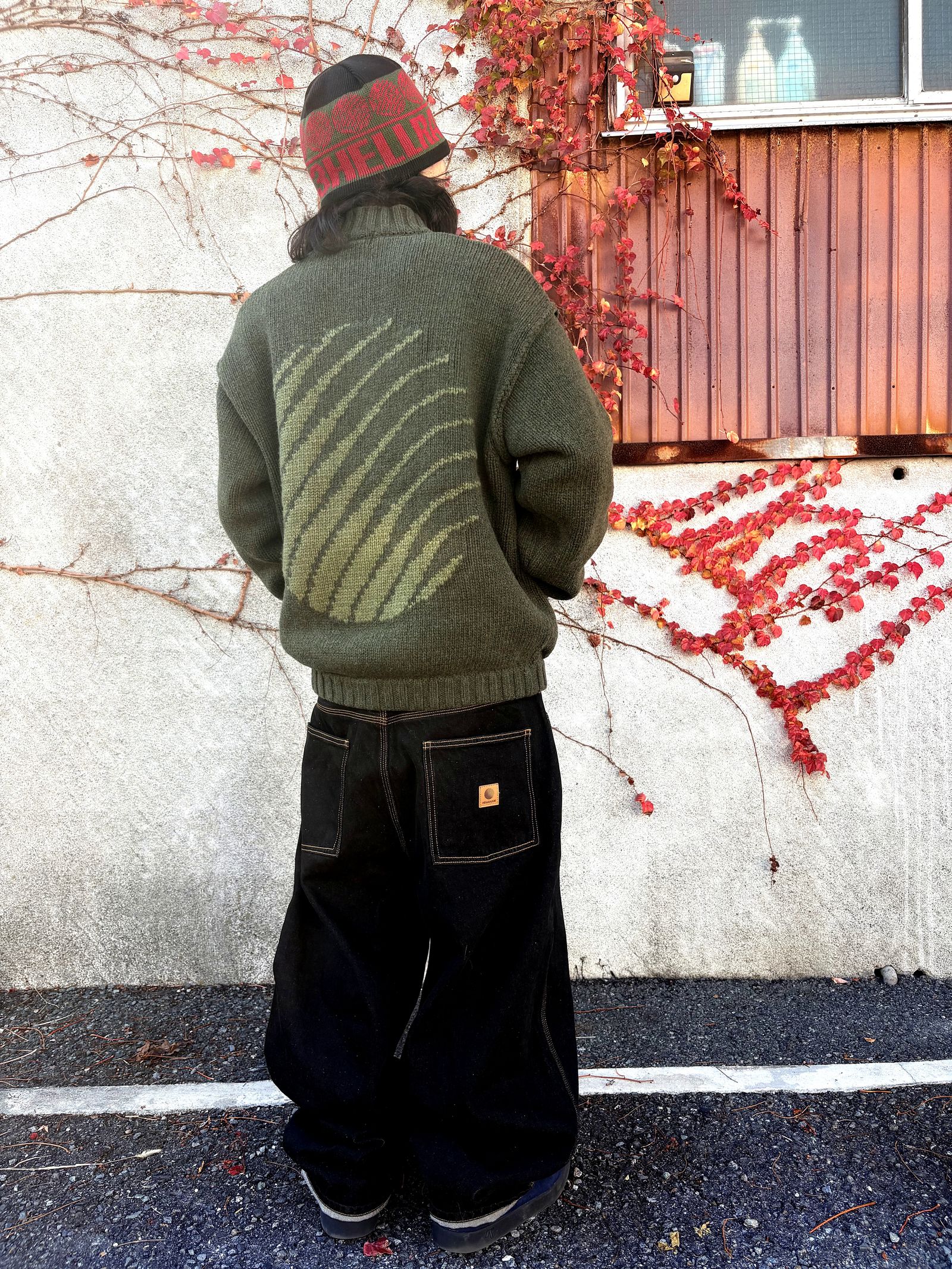 Hellrazor LOGO FULL ZIP KNIT - GREEN