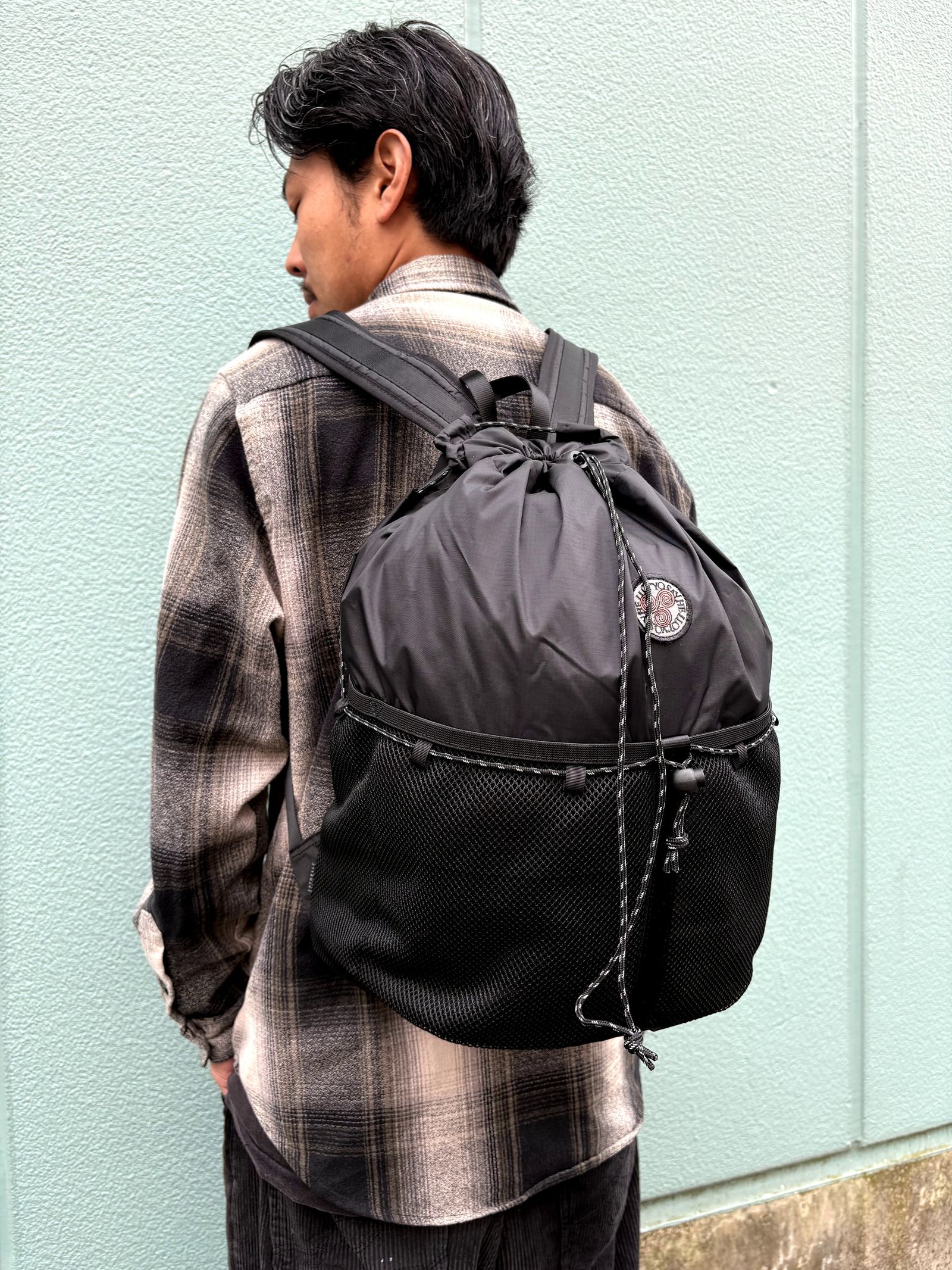 New Daylily Mesh Bag ( Black ) / リュック メッシュバック