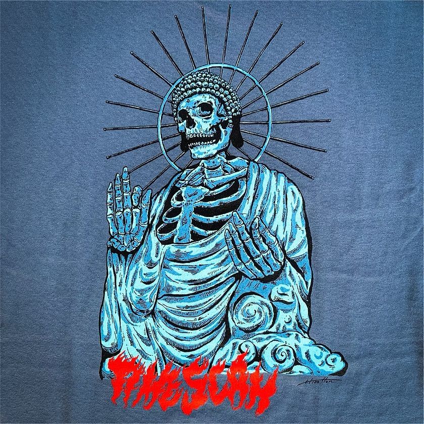 HIROTTON × TIMESCAN GREAT BUDDHA TEE (BLUE) / Tシャツ