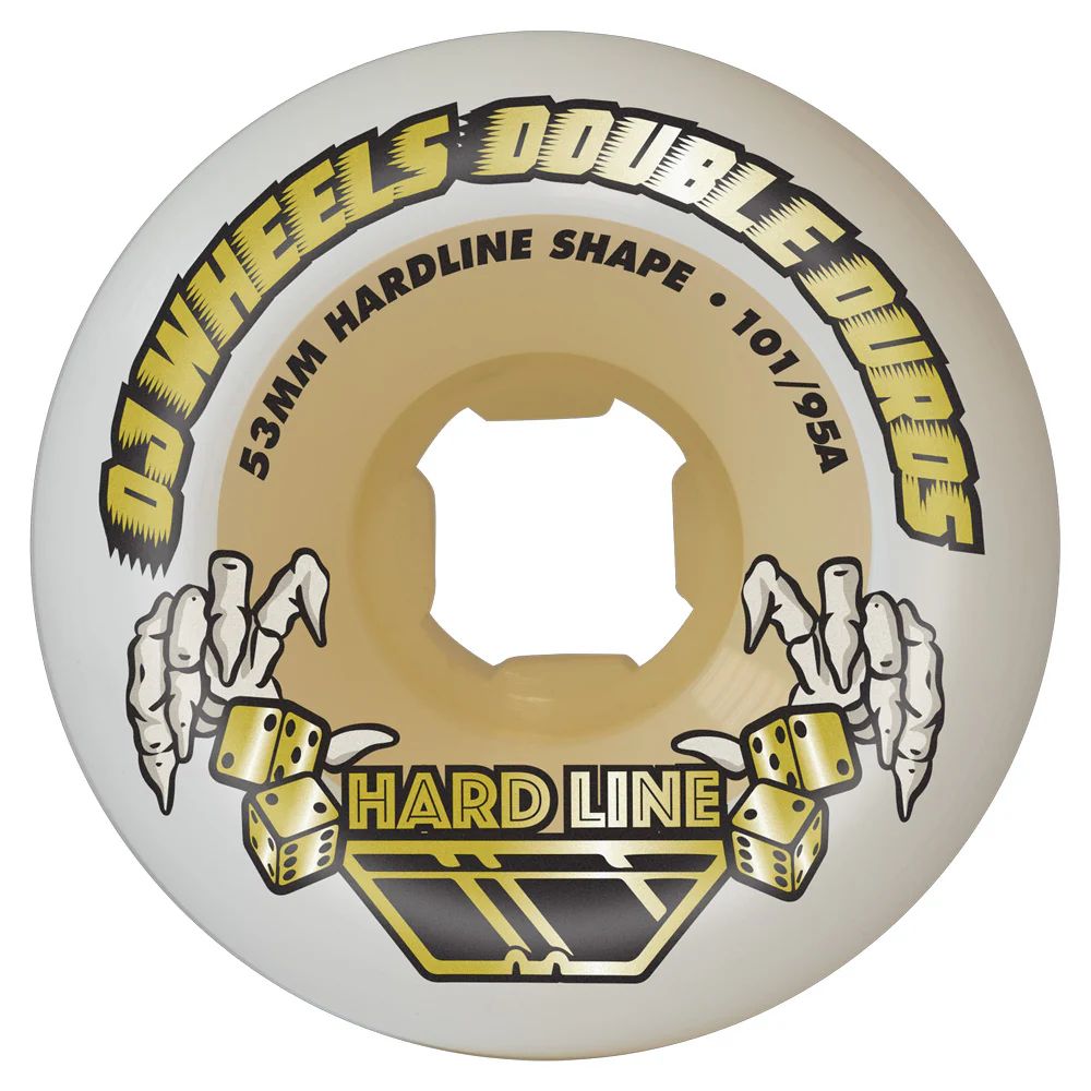 DOUBLE DURO GUM HARDLINE  | 101/95A (ハード) 53MM | ホワイト