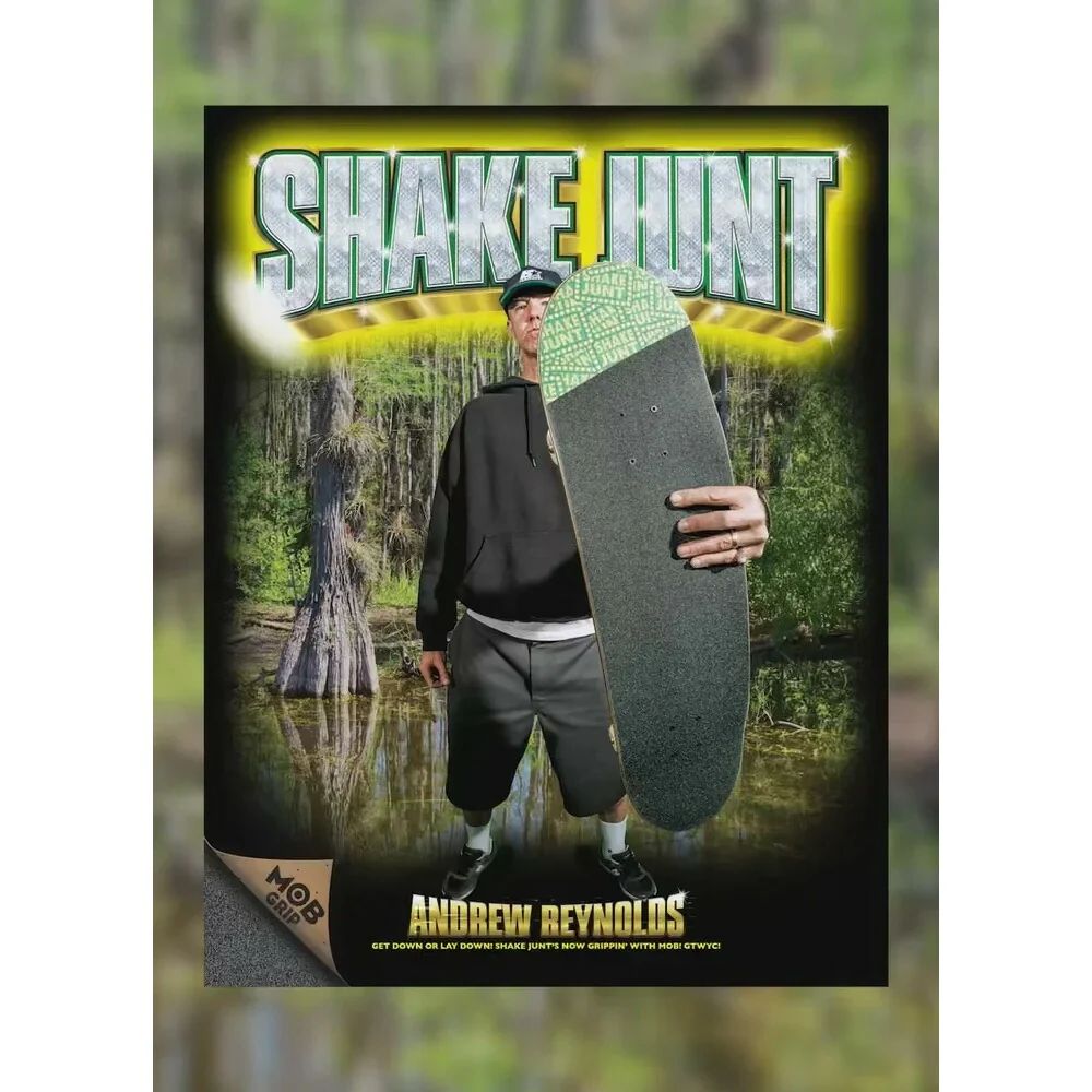 SHAKE JUNT ANDREW REYNOLDS SIGNATURE SHEET 9in x 33in | 9インチ x 33インチ | ブラック | デッキテープ