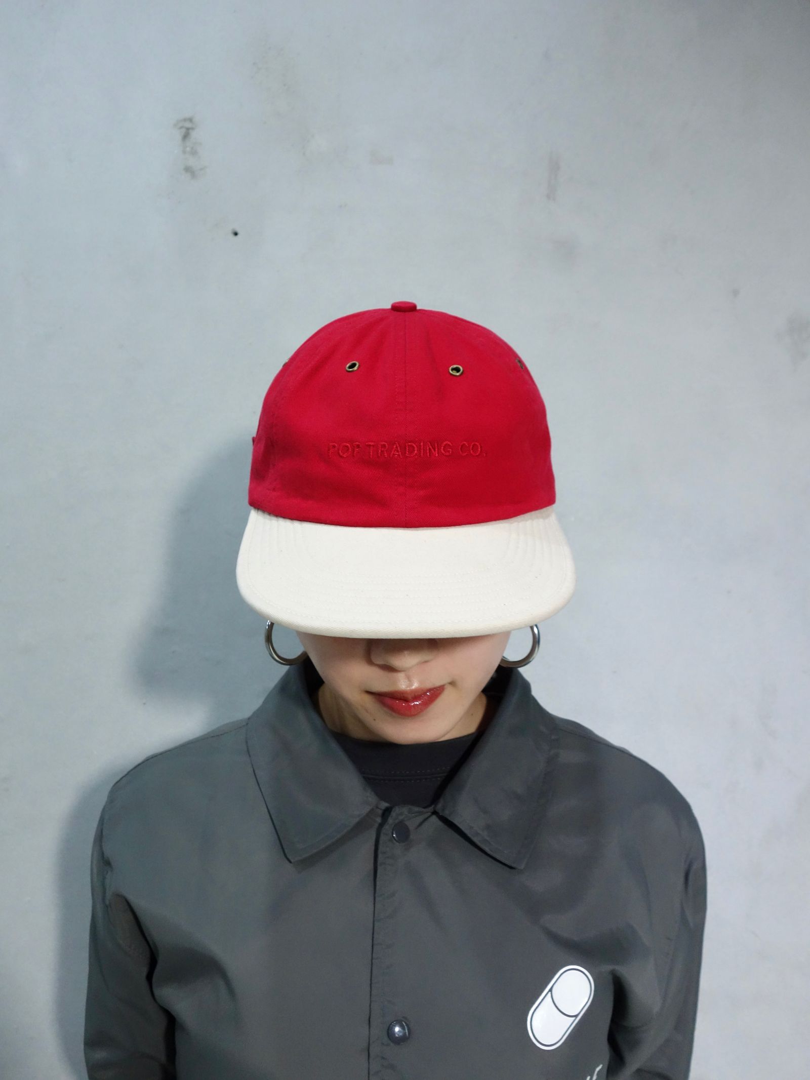 Pop 2 Tone Flexfoam Hat Earth Red/Off White  / キャップ