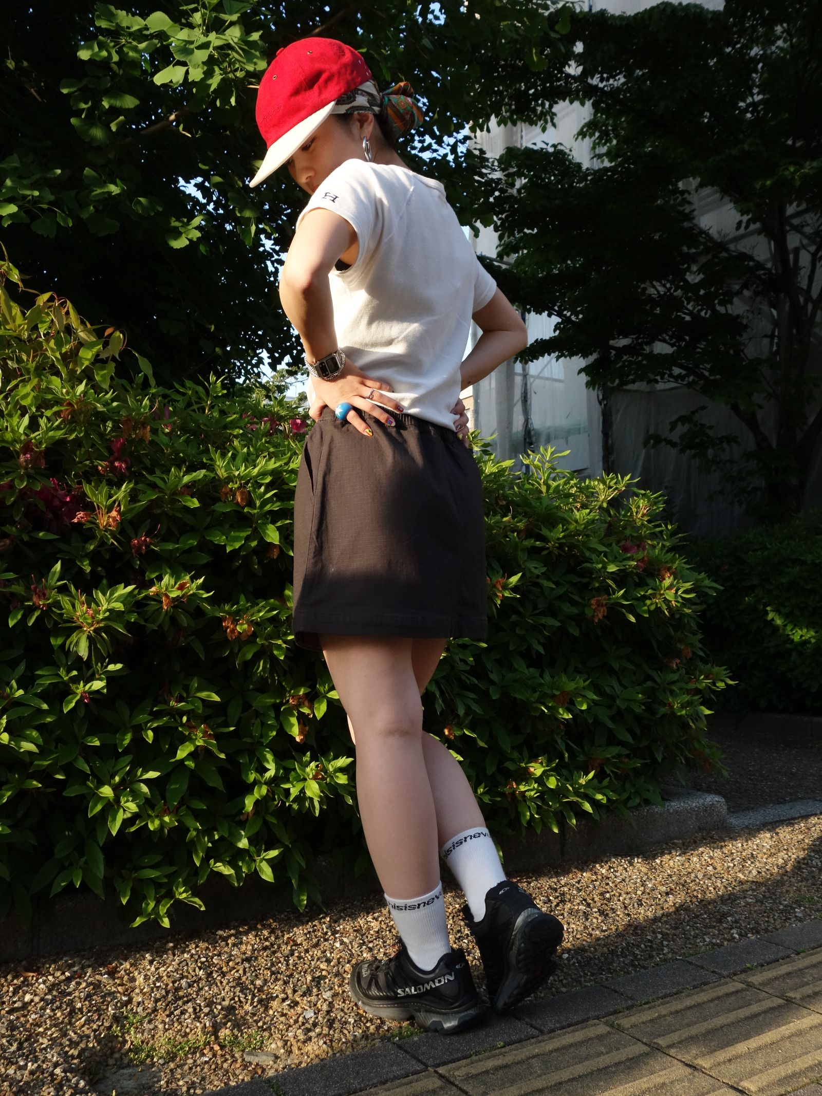 POP Sophie Zip Off Skirt Anthracite / ジップアップ スカート