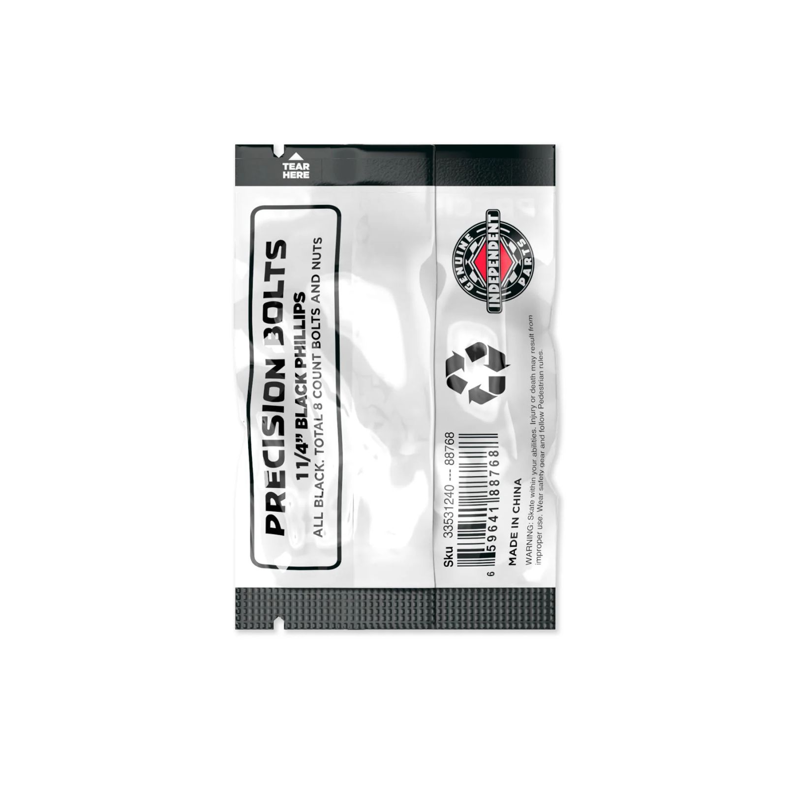 GENUINE PARTS 1.25" PHILLIPS HARDWARE BLK | 1.25インチ プラス | ブラック | ハードウェア (ナット+ボルト)