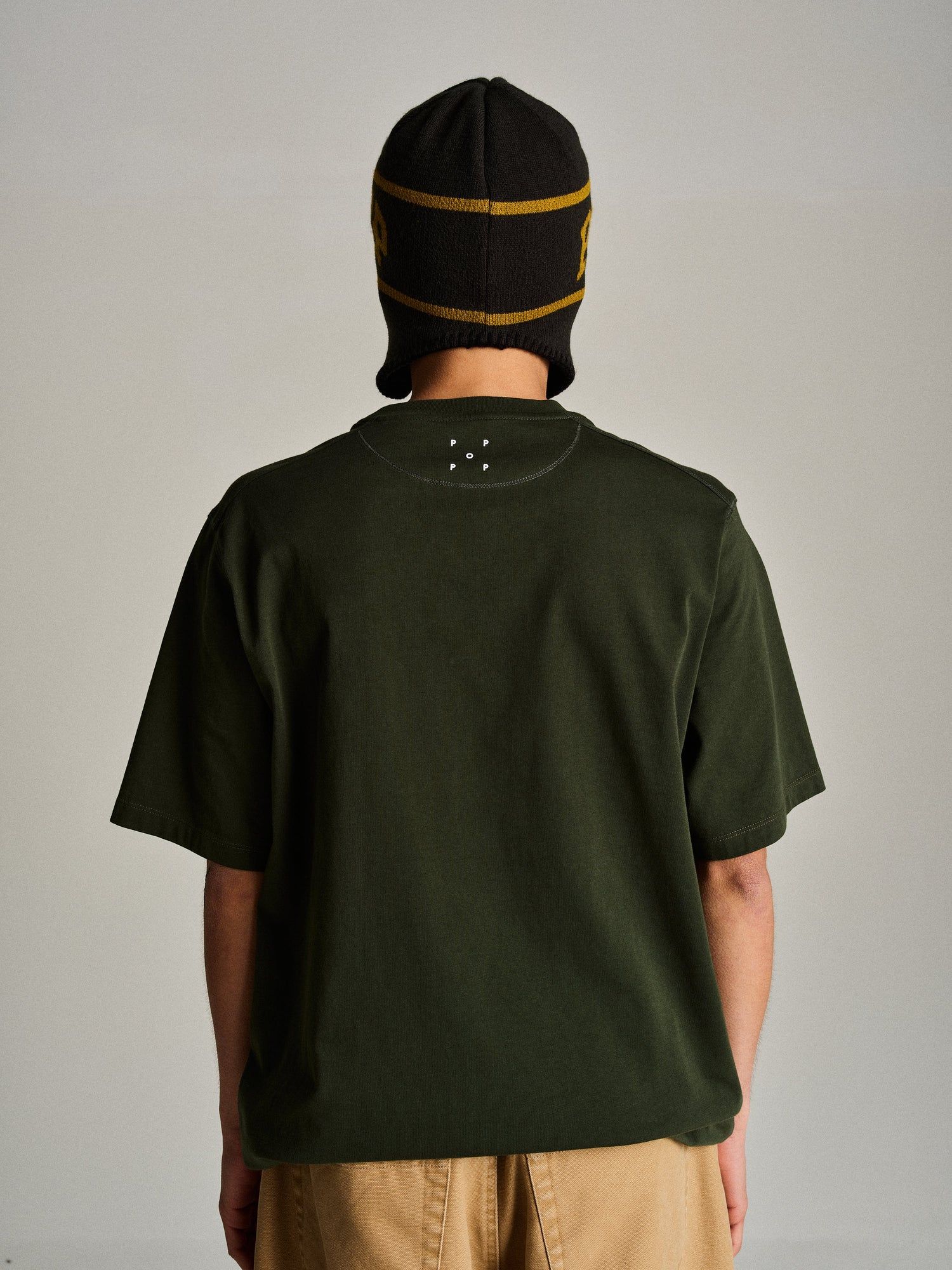 Pop Earflap Beanie Duffel Green/Olive / ビーニー