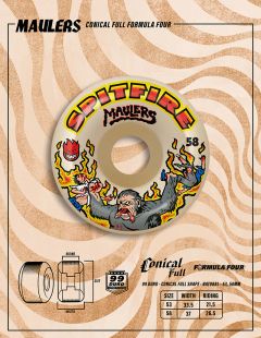 Formula Four MAULLERS RADIAL FULL | 99DU (ハード) 58mm | ホワイト
