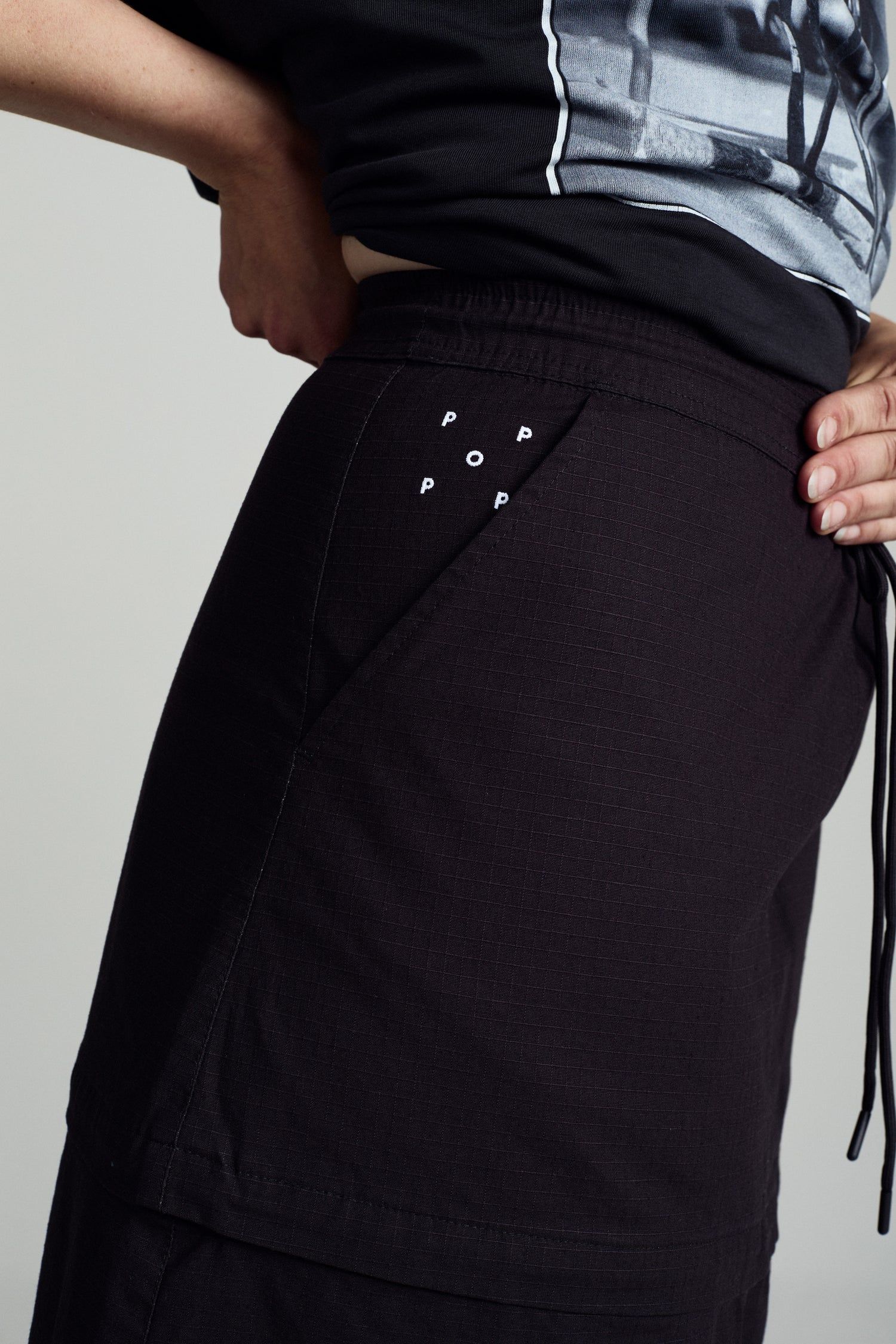 POP Sophie Zip Off Skirt Anthracite / ジップアップ スカート