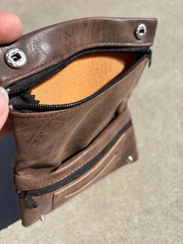 CIGARETTE POUCH ( Leather Brown ) / シャグケース タバコケース