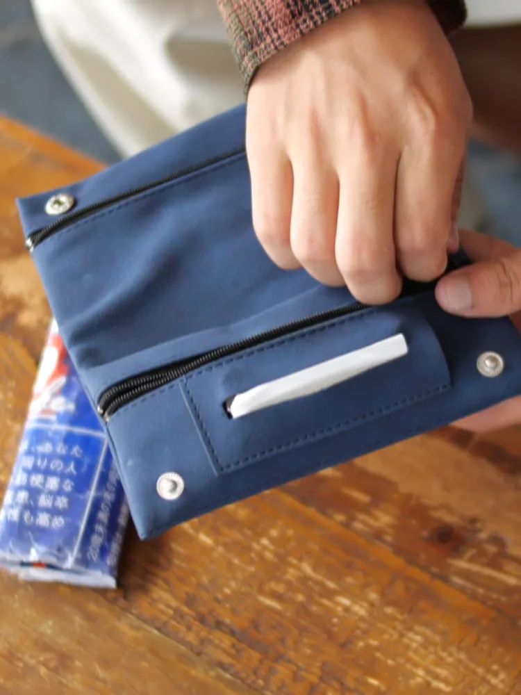 CIGARETTE POUCH / Navy / シャグケース タバコケース