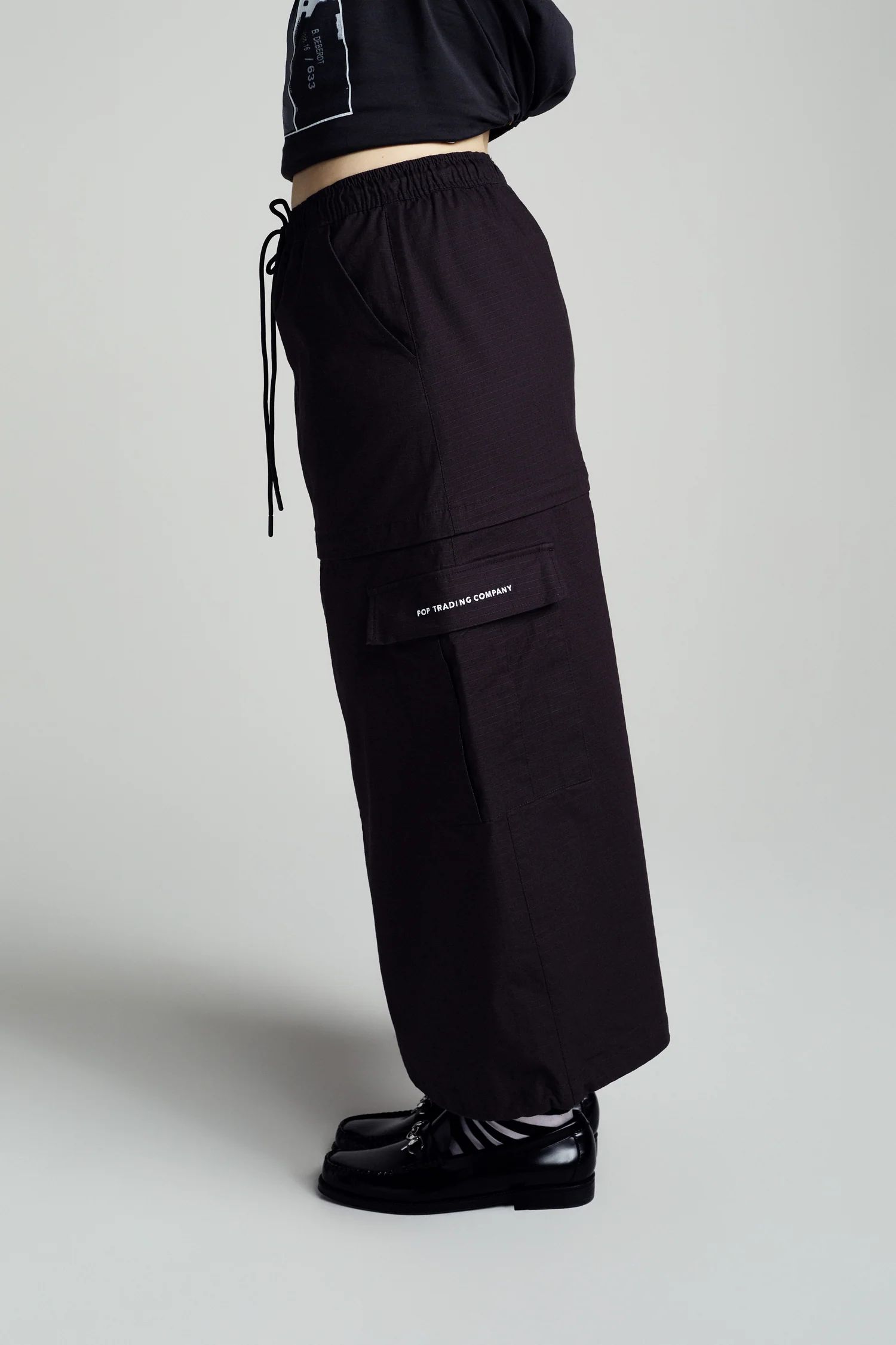 POP Sophie Zip Off Skirt Anthracite / ジップアップ スカート
