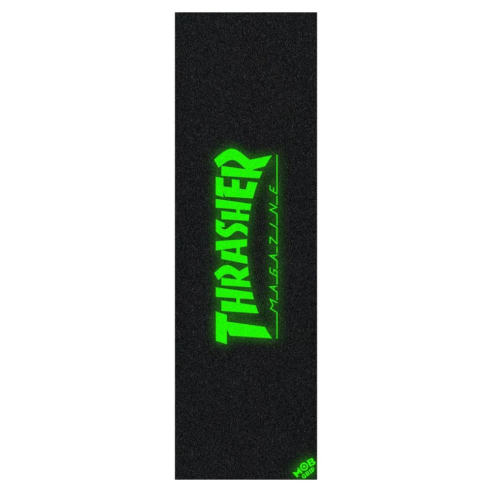 THRASHER GLOW LOGO SHEET 10in x 33in | 10インチ x 33インチ | ブラック | デッキテープ