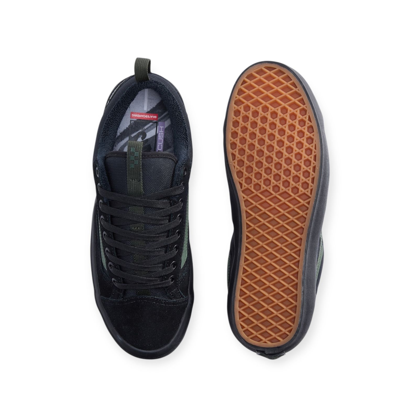VANS SKATE OLD SKOOL 36+ Atiba black/dark green / シューズ