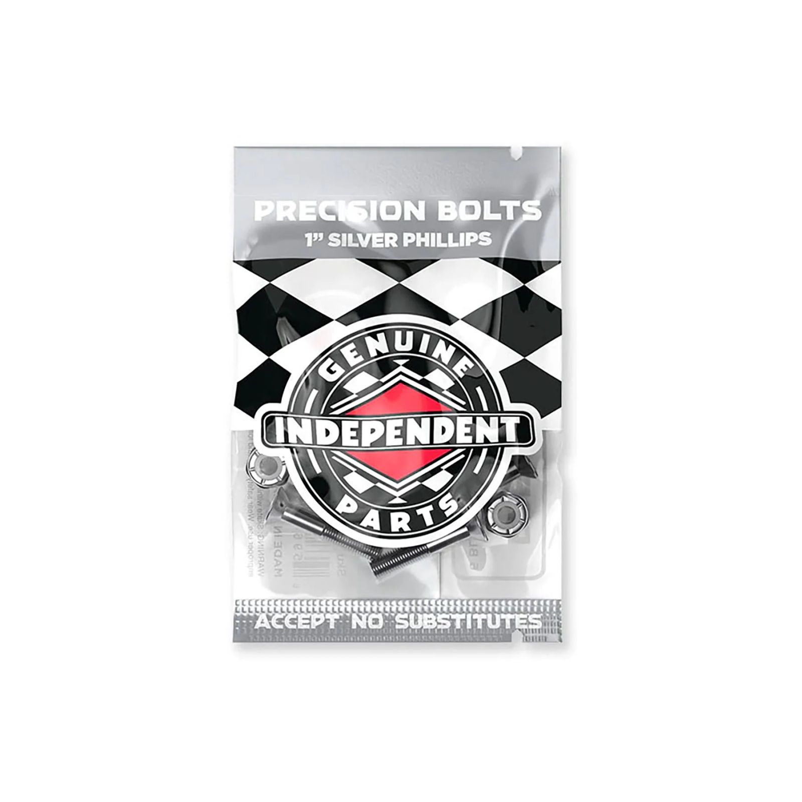 GENUINE PARTS 1" PHILLIPS HARDWARE BK/SLV | 1インチ プラス | ブラック/シルバー | ハードウェア (ナット+ボルト)