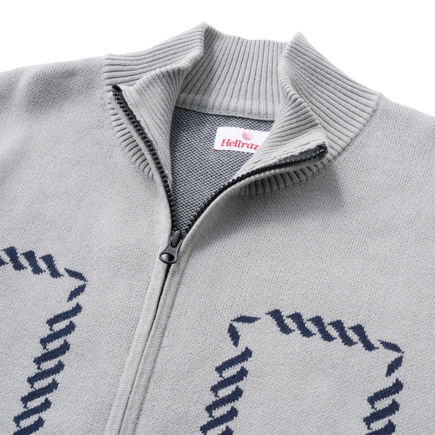 ROPE ZIP SWEATER HELLRAZOR®︎ MOZYSKEY COLLECTION  GRAY / ジップセーター