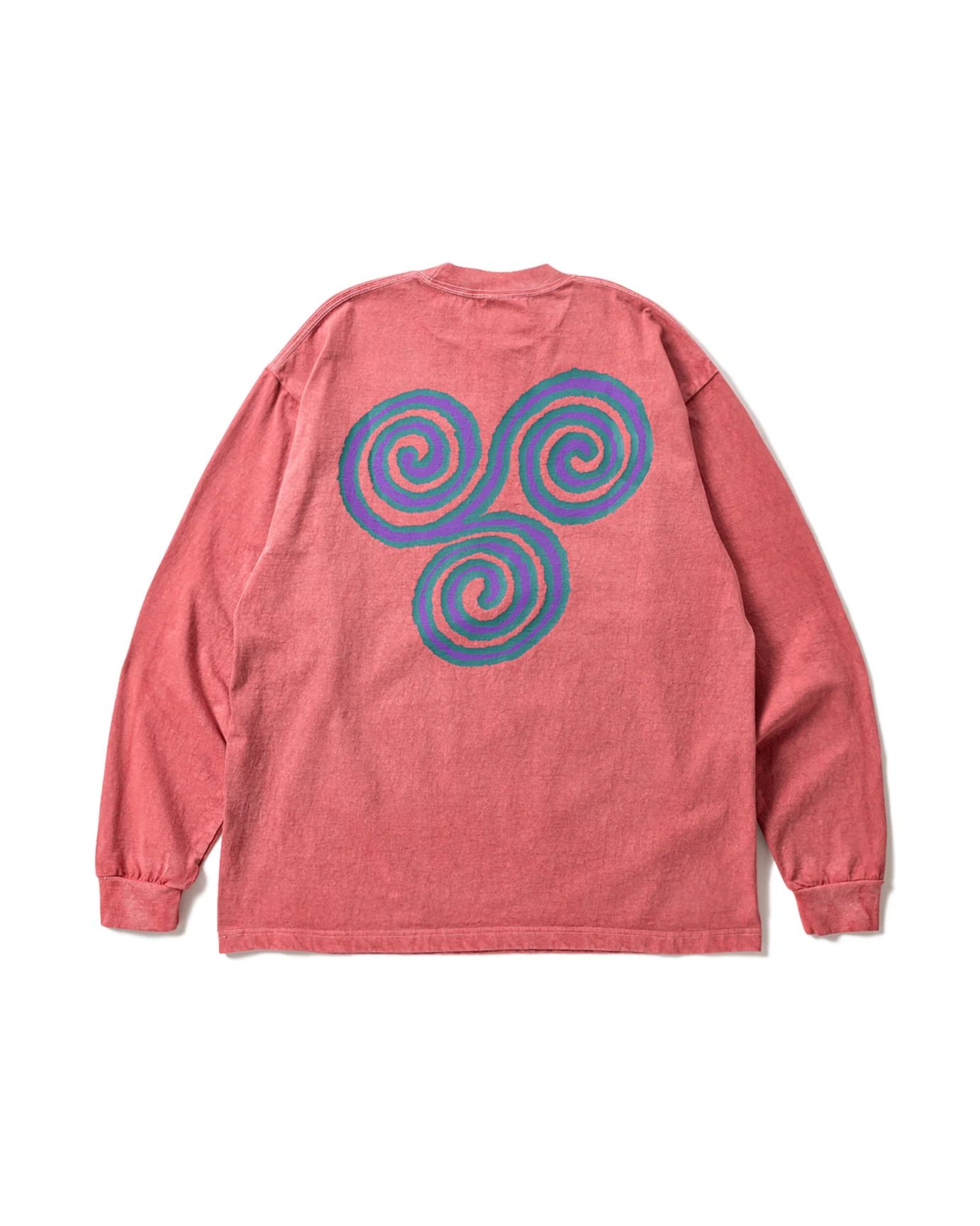 Pigment Slap Logo L/S Tee ( Pigment Brick ) / ロンT