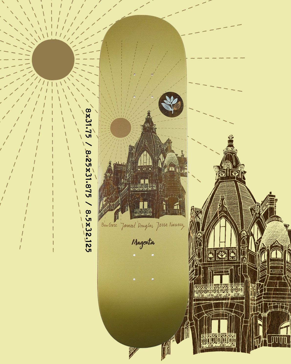MAGENTA SKATEBOARDS - JAMEEL DOUGLAS & JESSE NAVAREZ ROOFTOP 8.0